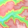 Pajares topographic map, elevation, terrain