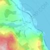 Biri topographic map, elevation, terrain