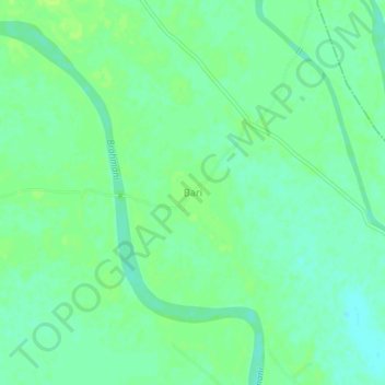 Bari topographic map, elevation, terrain