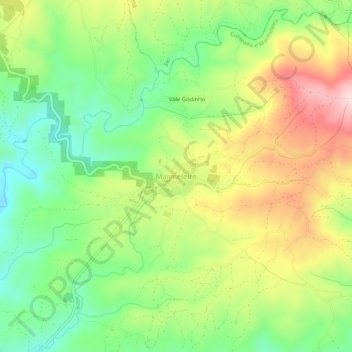 Marmeleiro topographic map, elevation, terrain