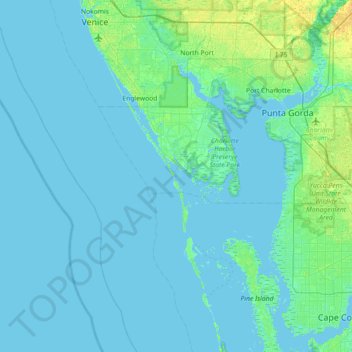 Bird Key topographic map, elevation, terrain