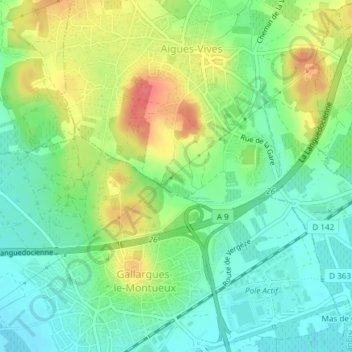 Vers Felix topographic map, elevation, terrain