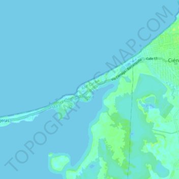 Puebloviejo topographic map, elevation, terrain