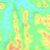 Akyem Awisa topographic map, elevation, terrain