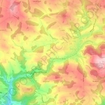 Riegl topographic map, elevation, terrain
