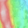 Bise et Chavanel topographic map, elevation, terrain