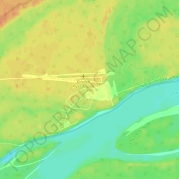 Garden River topographic map, elevation, terrain
