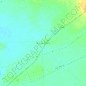 Chahda topographic map, elevation, terrain