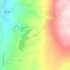 草海子 topographic map, elevation, terrain