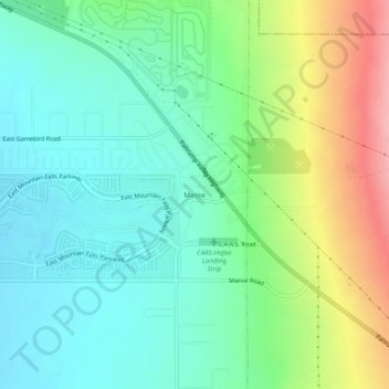 Manse topographic map, elevation, terrain