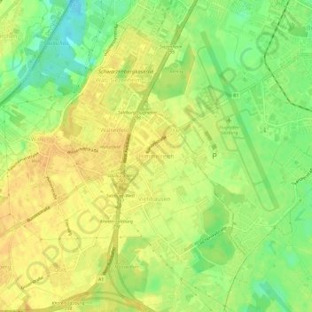 Himmelreich topographic map, elevation, terrain