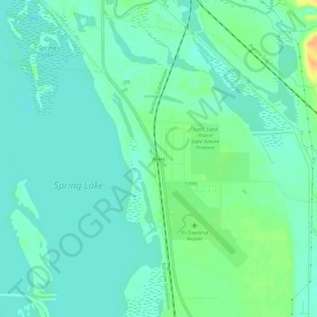 Ayers topographic map, elevation, terrain