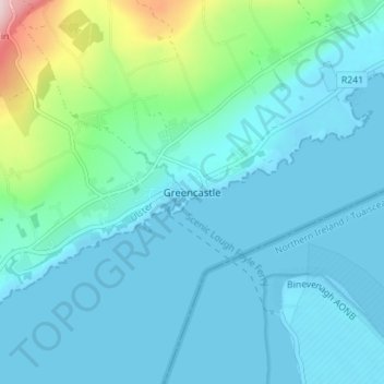 Greencastle topographic map, elevation, terrain