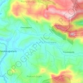West Para topographic map, elevation, terrain