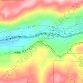 Troy topographic map, elevation, terrain