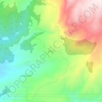 Erdek topographic map, elevation, terrain