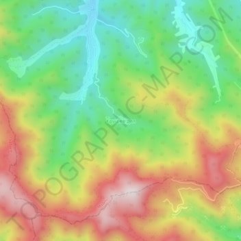 Krushev Dol topographic map, elevation, terrain