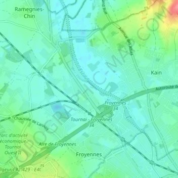Couture de la Chapelle topographic map, elevation, terrain