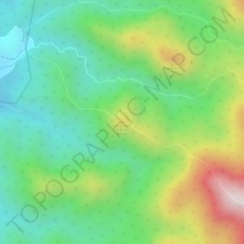 Doi San Klang Huai Nok topographic map, elevation, terrain