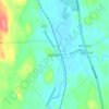 Glarryford topographic map, elevation, terrain