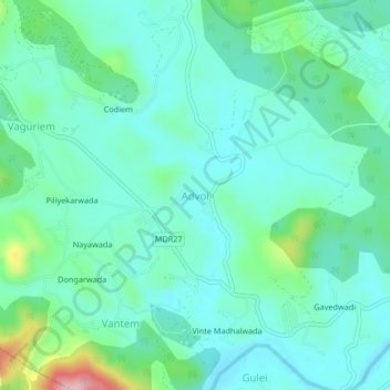 Advoi topographic map, elevation, terrain