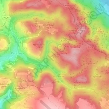 Prisma topographic map, elevation, terrain
