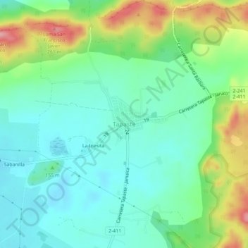 Tapaste topographic map, elevation, terrain