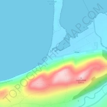 Ross Behy topographic map, elevation, terrain