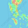 Cavite topographic map, elevation, terrain