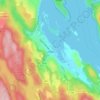Sætre topographic map, elevation, terrain