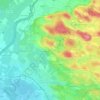 Berg topographic map, elevation, terrain