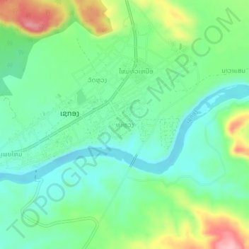 Thalouang topographic map, elevation, terrain