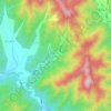 Mutianyu topographic map, elevation, terrain