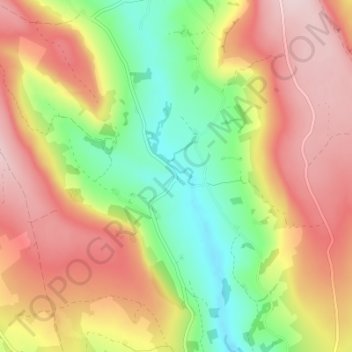 Low Mill topographic map, elevation, terrain