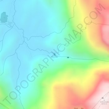 Bocaina topographic map, elevation, terrain