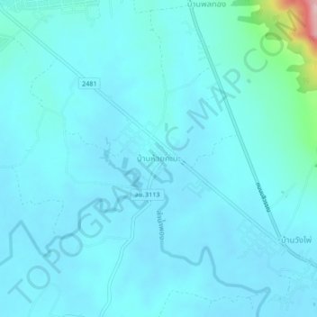 Ban Huai Kha Ma topographic map, elevation, terrain