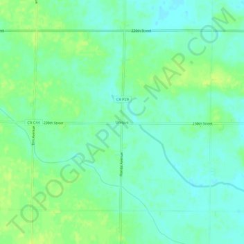 Unique topographic map, elevation, terrain