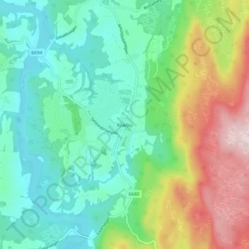Klæbu topographic map, elevation, terrain