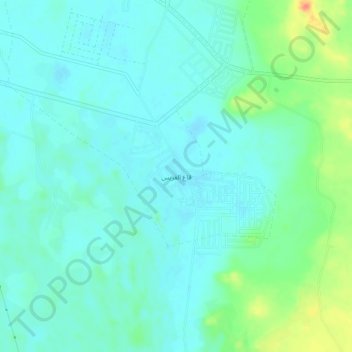 Qa` al Gharis topographic map, elevation, terrain