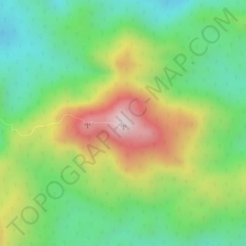 Bukit Bakar topographic map, elevation, terrain