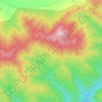 Kandal topographic map, elevation, terrain