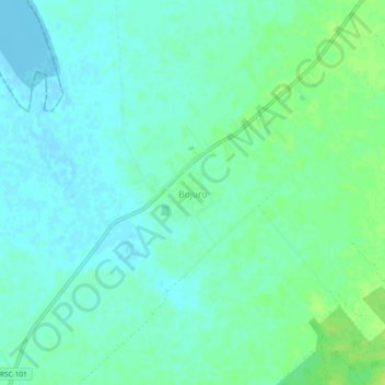 Bojuru topographic map, elevation, terrain