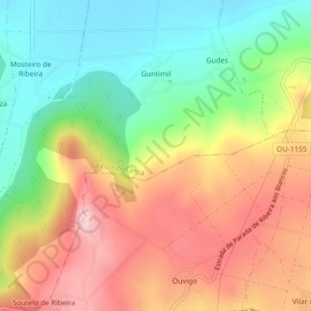 Aboca topographic map, elevation, terrain
