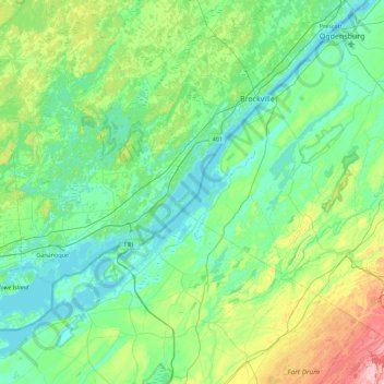 St. Helena Island topographic map, elevation, terrain