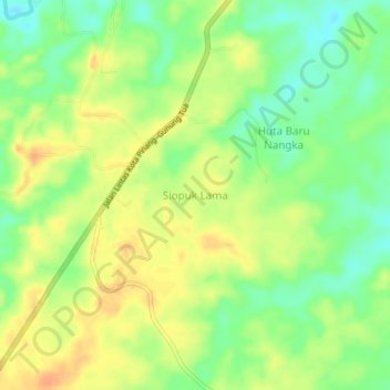 Siopuk Lama topographic map, elevation, terrain