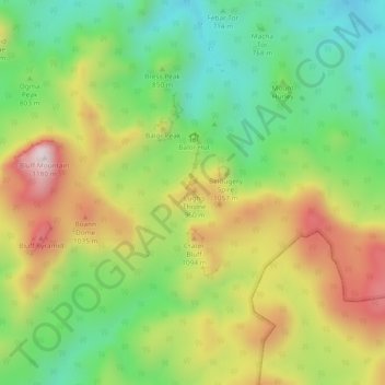 Grand High Tops topographic map, elevation, terrain