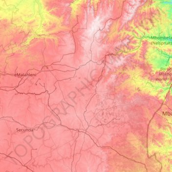 Nazareth topographic map, elevation, terrain