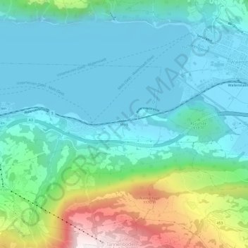 Mols topographic map, elevation, terrain