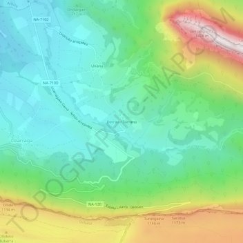 Dorrao / Torrano topographic map, elevation, terrain