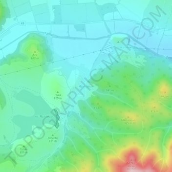 Yarlovtsi topographic map, elevation, terrain
